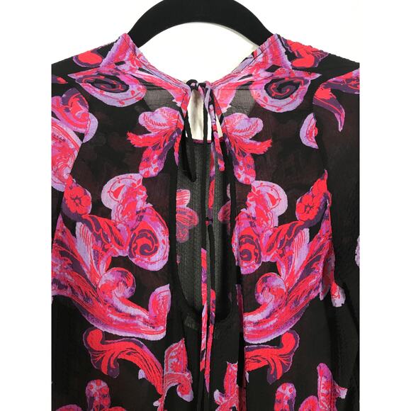 Intimately Free People Symphony Scroll Print Bell Sleeve Slip Dress - Picture 7 of 10